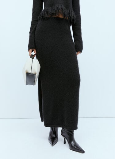 JW Anderson 사이드 스플릿 튜브 스커트 블랙 jwa0254006