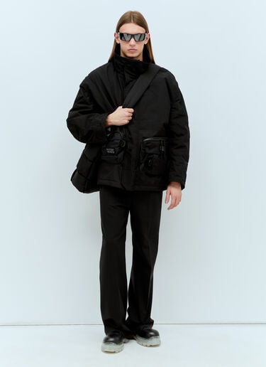 Junya Watanabe 립스톱 재킷 블랙 jwn0154009