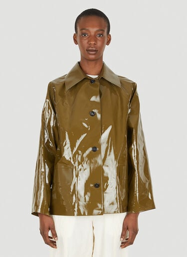 Original Hip Lacquer Jacket KASSL Editions Original Hip Lacquer Jacket Green kas0249001