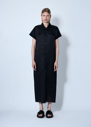 Khaite Effy Midi Dress Black kha0260002