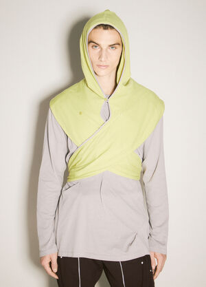 Kiko Kostadinov Ohne Hooded Scarf Yellow kko0158009