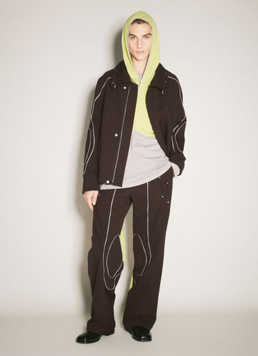 Ohne Hooded Scarf Kiko Kostadinov Ohne Hooded Scarf Yellow kko0158009