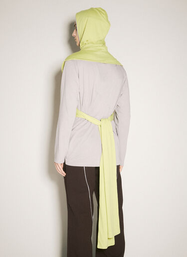 Ohne Hooded Scarf Kiko Kostadinov Ohne Hooded Scarf Yellow kko0158009