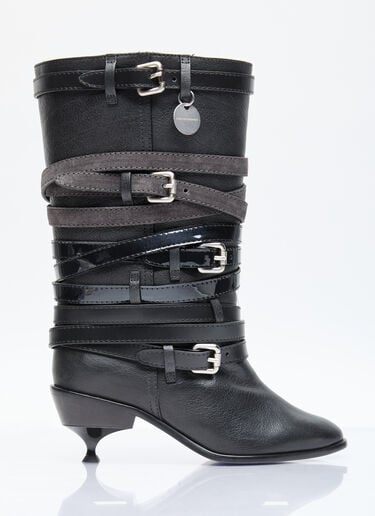 Quad Belt Boots Kiko Kostadinov Quad Belt Boots Black kko0254023