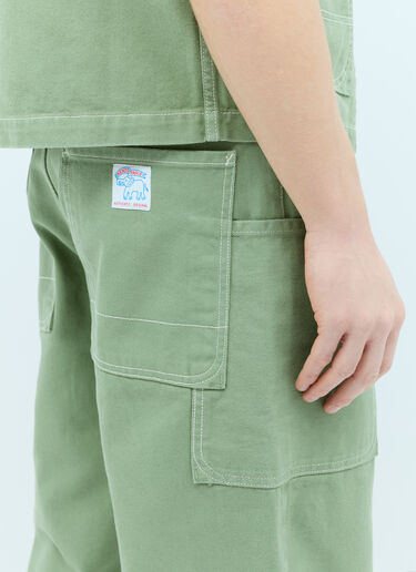 Kenzo 엘리펀트 플래그 카고 팬츠 그린 knz0156010