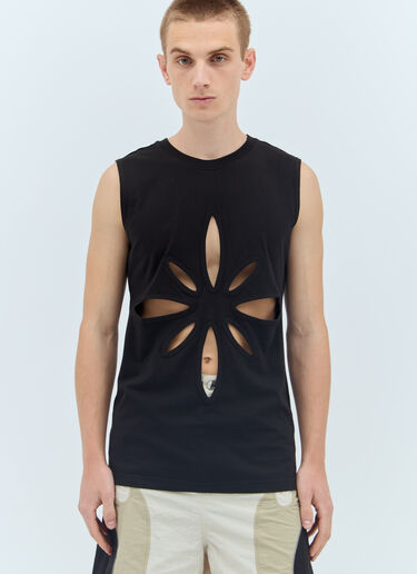 Origami Cut-Out Sleeveless Top Kusikohc Origami Cut-Out Sleeveless Top Black kus0156004