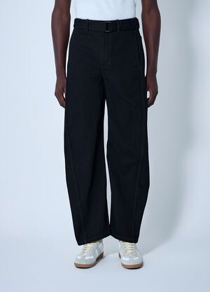 Lemaire Belted Twisted Pants Black lem0160010