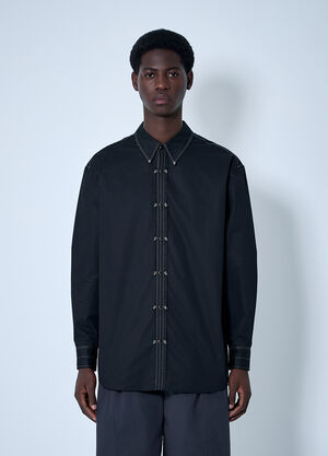 Lemaire Embellished Metal Shirt Black lem0360018