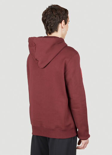 Lanvin Embroidered Logo Hooded Sweatshirt Burgundy lnv0151003