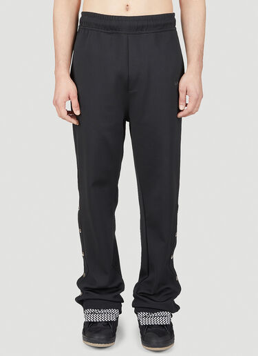 Lanvin 刺绣徽标运动裤 黑色 lnv0151009