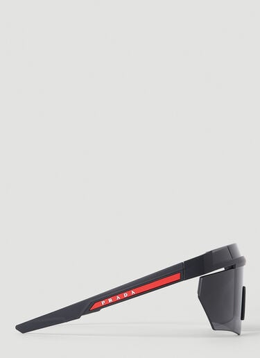 Prada Linea Rossa 包边无框太阳镜 黑色 lpl0351005