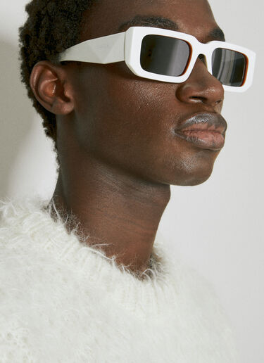 Prada Rectangular PR 06YS Sunglasses White lpr0353009