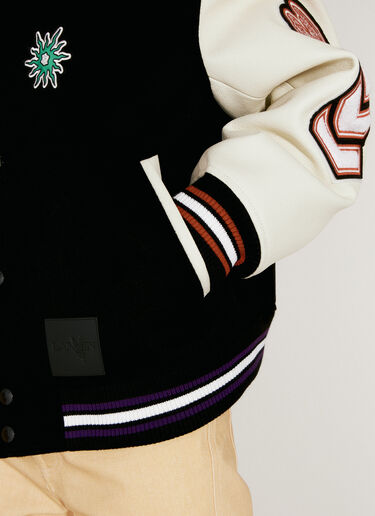 Varsity Jacket With Leather Sleeves Lanvin x Future Varsity Jacket With Leather Sleeves Black lvf0157002
