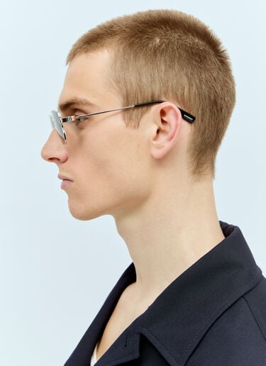 Burberry Icon 几何形太阳镜 银 lxb0155001