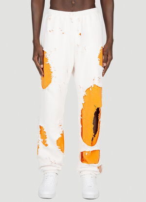 Liberal Youth Ministry Distressed Track Pants White lym0152002