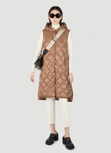 Max Mara Gisoft 민소매 코트 브라운 max0251043