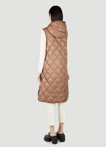 Max Mara Gisoft 민소매 코트 브라운 max0251043
