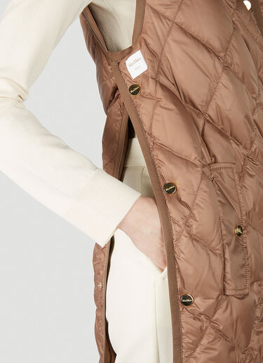 Max Mara Gisoft 민소매 코트 브라운 max0251043