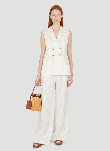 Quebec Sleeveless Waistcoat Max Mara Quebec Sleeveless Waistcoat White max0252018