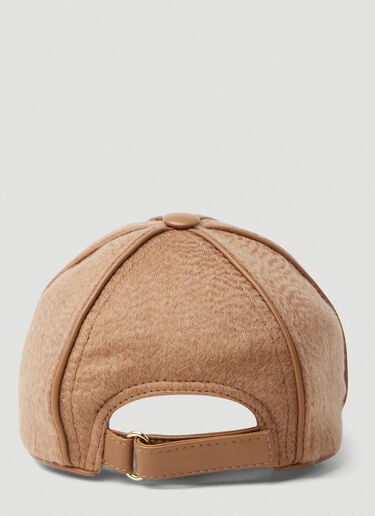 Max Mara M 자수 베이스볼 캡 카멜 max0253049