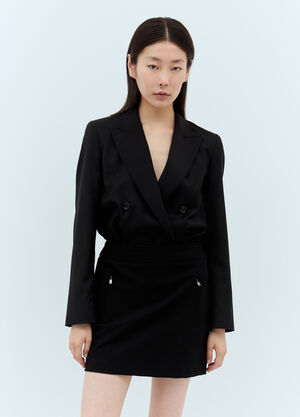 Max Mara Boxy Blazer Bodysuit Black max0257018