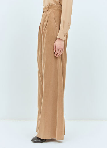 와이드-레그 코듀로이 팬츠 Max Mara 와이드-레그 코듀로이 팬츠 카멜 max0258007
