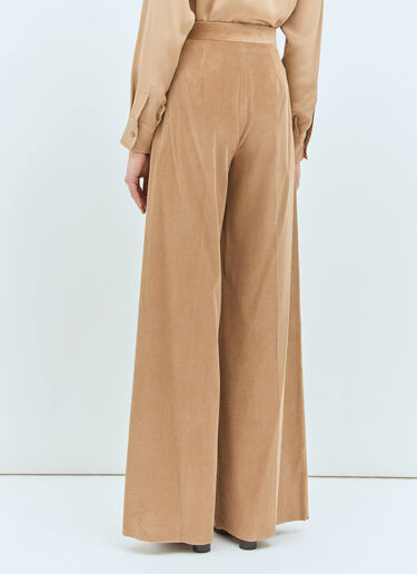 와이드-레그 코듀로이 팬츠 Max Mara 와이드-레그 코듀로이 팬츠 카멜 max0258007