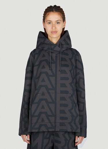 Monogram Oversized Hooded Sweatshirt Marc Jacobs Monogram Oversized Hooded Sweatshirt Black mcj0251002