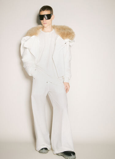 Moncler x Rick Owens 오버사이즈 크루넥 티셔츠 화이트 mcs0358013