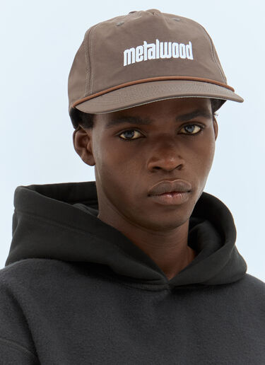 Metal Logo Baseball Cap Metalwood Studio Metal Logo Baseball Cap Brown met0156007