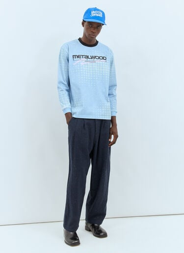 Moto Heavyweight Long-Sleeve T-Shirt Metalwood Studio Moto Heavyweight Long-Sleeve T-Shirt Blue met0156011