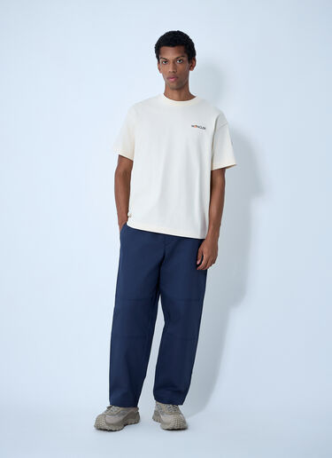 Logo Motif T-Shirt Moncler x Gilga Farm by Donald Glover Logo Motif T-Shirt White mgf0162004