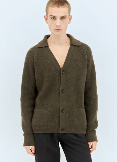 MHL by Margaret Howell Collared Cardigan Khaki mhl0158003