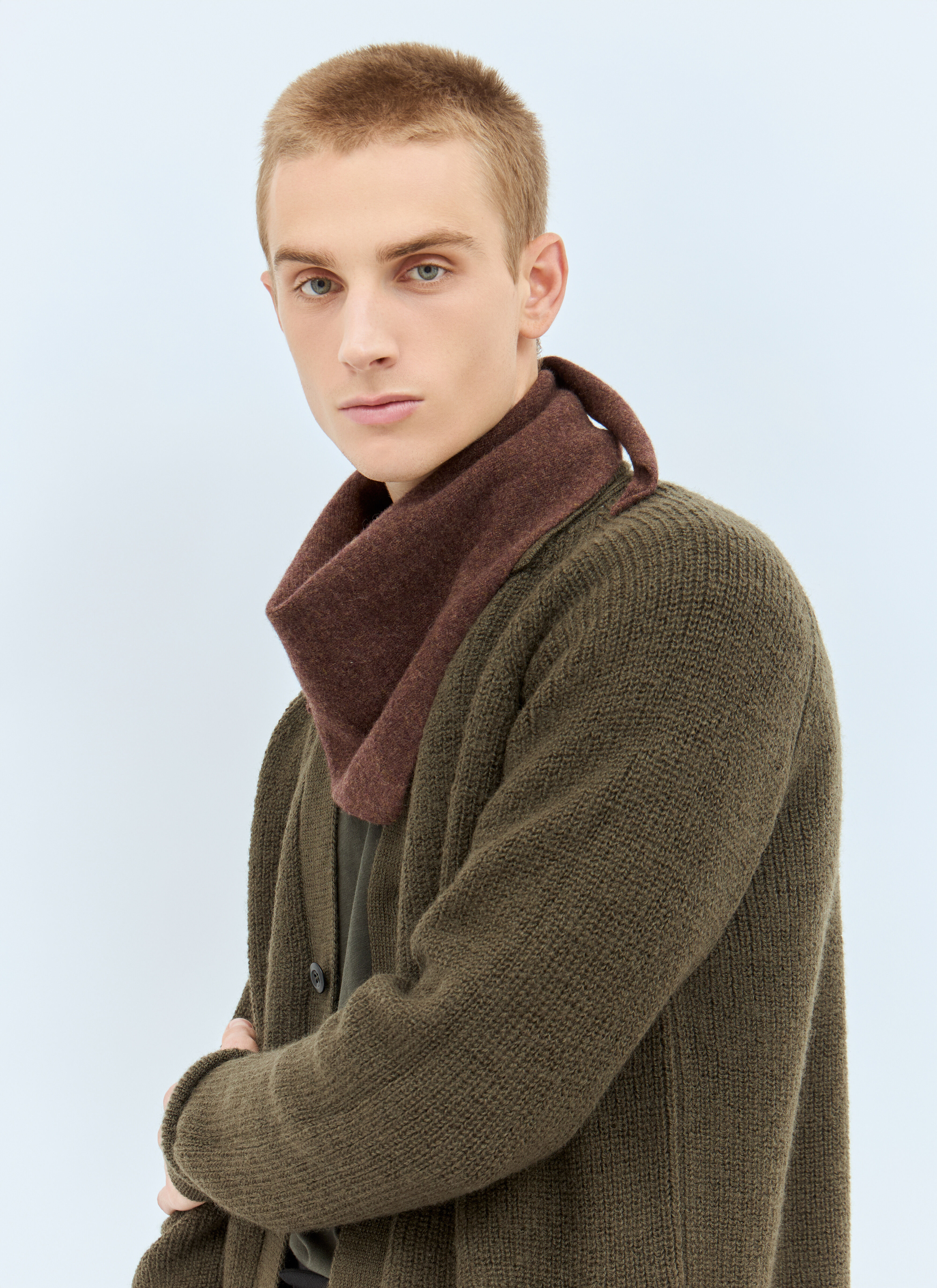 【国産】 Howell Margaret by MHL Men's' LN-CC® | Brown in Scarf Scout Wool 小物