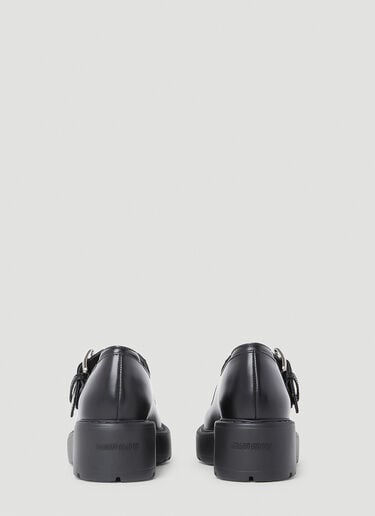 Logo Buckle Mary Jane Platforms Miu Miu Logo Buckle Mary Jane Platforms Black miu0250050
