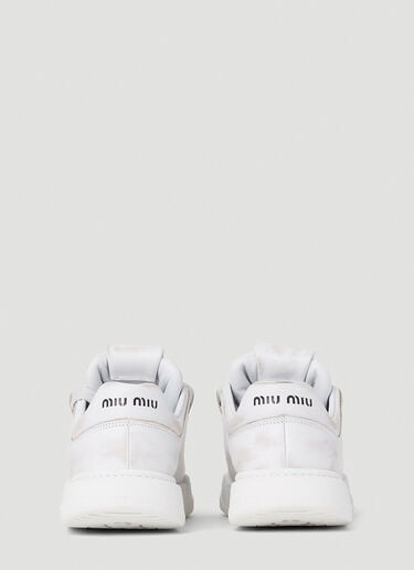 Bleached Sneakers Miu Miu Bleached Sneakers White miu0252026