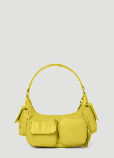 Pocket Leather Shoulder Bag Miu Miu Pocket Leather Shoulder Bag Yellow miu0252047