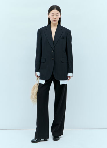Miu Miu 羽饰缎面手提包 米色 miu0255030
