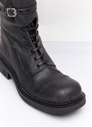 High Leather Boots Miu Miu High Leather Boots Black miu0258041