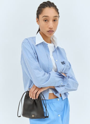 ナッパレザーポーチ Miu Miu ナッパレザーポーチ ブラック miu0258044