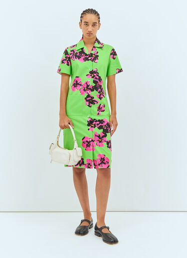 Miu Miu 포켓 나파 가죽 숄더백 크림 miu0258055