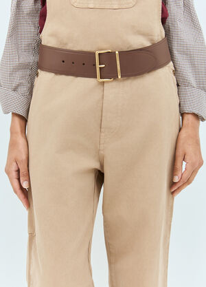 Miu Miu Leather Belt Brown miu0258058