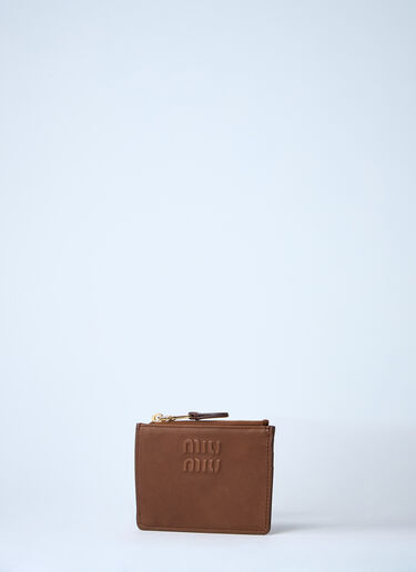 Miu Miu Leather Cardholder Beige miu0261026