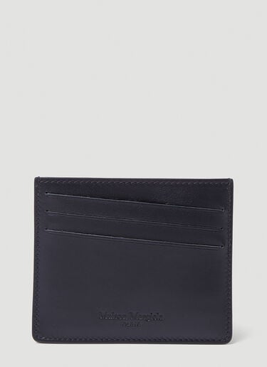 Embossed Diagonal Slot Cardholder Maison Margiela Embossed Diagonal Slot Cardholder Black mla0147015