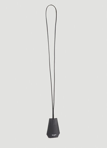 Maison Margiela 크로커다일 엠보싱 가죽 키링 블랙 mla0153035