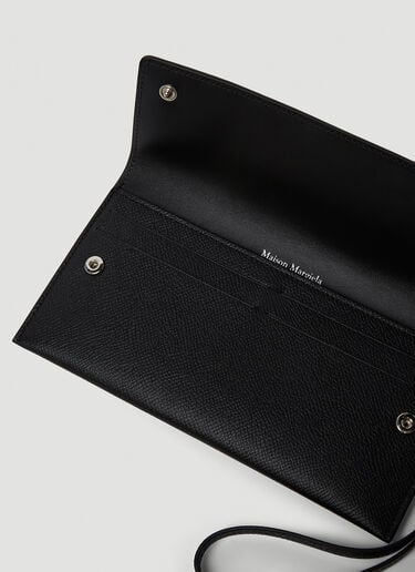 Maison Margiela Four Stitch Large Wallet Black mla0249007
