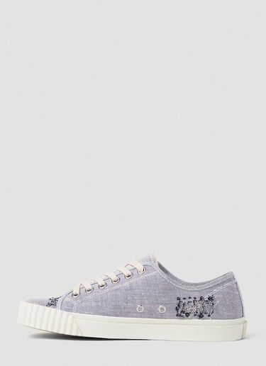 타비 디스트레스트 스니커즈 Maison Margiela 타비 디스트레스트 스니커즈 라이트 블루 mla0251020