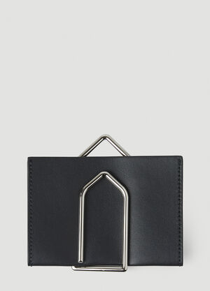 MM6 Maison Margiela Logo Engraved Clip Black mmm0247041