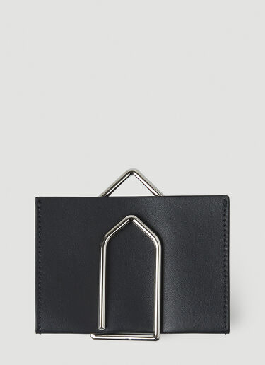 Logo Engraved Clip MM6 Maison Margiela Logo Engraved Clip Black mmm0247041