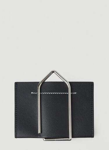 Logo Engraved Clip MM6 Maison Margiela Logo Engraved Clip Black mmm0247041